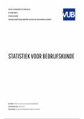 Samenvatting: Statistiek voor Bedrijfskunde - Prof. Van Droogenbroeck (14/20)