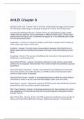 AHLEI Chapter 8 Exam with complete solutions