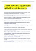 JAMF 100 Test Questions with Correct Answers 