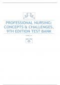 Test Bank - Professional Nursing-Concepts and Challenges, 9th Edition (Black, 2020), Chapter 1-15