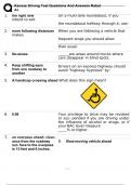 Kansas Driving Test Questions And Answers Rated A+