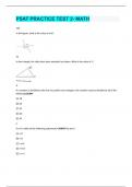 PSAT PRACTICE TEST 2- MATH