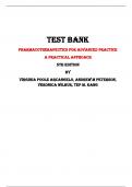 Pharmacotherapeutics for Advanced Practice A Practical Approach 5th Edition Test Bank By Virginia Poole Arcangelo, Andrew M Peterson, Veronica Wilbur, Tep M. Kang | Chapter 1 – 59, Latest - 2023/2024|