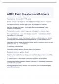 AMCB Exam Questions and Answers- Graded A