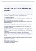 ABMDI Exam 2023-2024 Questions and Answers