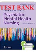 DAVIS ADVANTAGE FOR PSYCHIATRIC MENTAL HEALTH NURSING 10TH EDITION UPDATED NEWEST VERSION TOWNSEND TESTBANK