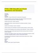 FTCE ESE (NavaEd pt.4 Exam Questions and Answers)