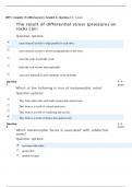 100% Complete (Verified answers) Graded A+ Question 11 / 1 point The result of differential stress (pressure) on rocks can: Question options: cause mineral crystals to dissolve perpendicular to the stress. cause the rocks to partially erode. make the rock