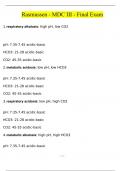 NUR 2502 / NUR2502 Final Exam (Latest 2024): Multidimensional Care III / MDC 3 - Rasmussen