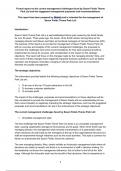 Distinction Example Report Activity 1 of Unit 6 Saxon Fields Theme Park Ltd PART B MOCK January 2024