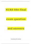 Maryville Nurse 660 Final Exam Test Bank Q&A with complete Answers (New)