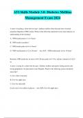 ATI Skills Module 3.0- Diabetes Mellitus Management Exam 2024