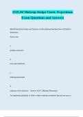 111E.04 Makeup design Guest. Experience Exam Questions and Answers