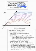 McGill MATH 271 (Partial Differential Equations) Cheat Sheet - 1 Page