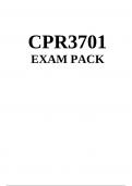 CPR3701 EXAM PACK 2024