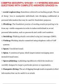 COMPTIA SECURITY+ SY0-601 - 1.1 NYBERG 2023-2024 QUESTIONS WITH COMPLETE ANSWERS GRADED A+COMPTIA SECURITY+ SY0-601 - 1.1 NYBERG 2023-2024 QUESTIONS WITH COMPLETE ANSWERS GRADED A+