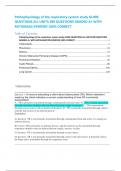 Pathophysiology of the respiratory system study GUIDE QUESTIONS ALL UNITS 280 QUESTIONS GRADED A+ WITH RATIONALE|VERIFIED 100% CORRECT