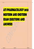 ATI PHARMAOLOGY PROCTORED EXAM 2023.