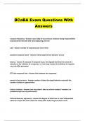 BCaBA Exam Questions With Answers