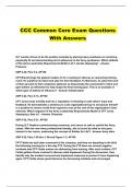 CCC Common Core Exam Questions With Answers