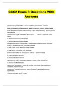 CCC2 Exam 3 Questions With Answers