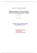 Solutions for Differential Equations: Theory, Technique, and Practice, 3rd Edition Krantz (All Chapters included)