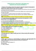 NURS 629 Exam 2 MVU REAL 2023-2024Latest Questions And Answers GRADED A+ 1. Susie is 18 months old and she doesn't seem the least bit interested in being toilet trained. What do you tell her mother? A. She can use reinforcement conditioning to discipli