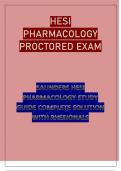 SAUNDERS HESI PHARMACOLOGY STUDY GUIDE COMPLETE