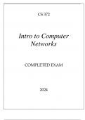 CS 372 INTRO TO COMPUTER NETWORKS COMPLETED EXAM 2024