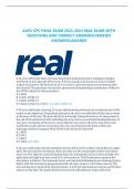 2023 AAPC CPC FINAL PRACTICE TEST QUESTIONS WITH ANSWERS (CPC exam preparation 2021/2022) AGRADE A covered entity does NOT include a. Healthcare providers b. Health plans c. Patients d. Clearinghouses - Answer c. Patients What does MAC stands for? a. Medi