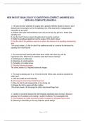 HESI RN EXIT EXAM LEGACY V2 QUESTIONS & CORRECT ANSWERS 2022-2023(100% COMPLETE) GRADED A 1. A 64 year-old client scheduled for surgery with a general anesthetic refuses to remove a set of dentures prior to leaving the unit for the operating room. What wo