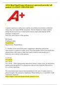 ACLS Real Final Exam.(All answers answered correctly) all graded A LATEST UPDATED 2023 A patient experiences cardiac arrest, and the resuscitation team initiates ventilations using a bag-valve-mask (BVM) resuscitator. The development of which condition du