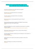 NR546=PSYCHOPHARM-MIDTERM=WITH 100%VERIFIEDSOLUTIONS2023-2024 How does the orbitofrontal cortex (OFC) affect the amygdala? inhibitsand activates the amygdala Wernicke's area is associated with which of the following? speech comprehension The limbic sys