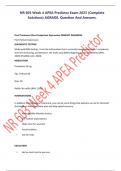 NR 603 Week 4 APEA Predictor Exam 2023 (Complete  Solutions)AGRADE. Question And Answers. Final Treatment Plan-Postpartum Depression PRIMARY DIAGNOSIS Post-Partum Depression DIAGNOSTIC TESTING Multi-axial DSM testing -From the information that is currentl