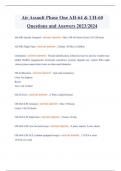 Air Assault Phase One AH-64 & UH-60 Questions and Answers 2023/2024