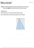 Formula and functions MATHS GCSE