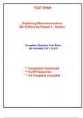 Test Bank for Exploring Macroeconomics, 8th Edition Sexton (All Chapters included)