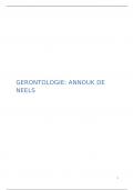 Samenvatting Gerontologie Annouk De Neels