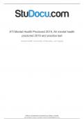 ATI MENTAL HEALTH PROCTORED EXAM 1.) A nurse manager is discussing the care of a client who has a personality disorder with a newly licensed nurse. Which of the following statements by the newly licensed nurse indicates an understanding of the teaching? a