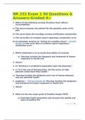 NR 222 Exam 1 50 Questions & Answers-Graded A+