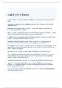 CSLB CH. 5 Exam Questions and Answers Graded A