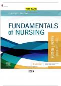 Test Bank for Fundamentals of Nursing 11th Edition by Patricia A. Potter, Anne G. Perry , Patricia A. Stockert & Amy Hall- Complete, Elaborated & Latest Test Bank. ALL Chapters (1-30) Included & Updated 5* Rated