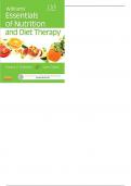 Williams Essentials of Nutrition And Diet Therapy 11th Edition -  Test Bank