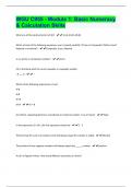 WGU C955 - Module 1: Basic Numeracy & Calculation Skills  Exam Questions With Complete Solutions.