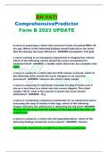 RN VATI ComprehensivePredictor Form B 2023 UPDATE A nurse is assessing a client who received 2 units of packed RBCs 48 hrs ago. Which of the following findings should indicate to the nurse that the therapy has been effective? ANSWER hemoglobin 14.9 g/dL a