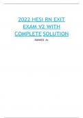 2022 HESI RN EXIT V3 FULL 160 ANSWERS