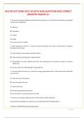 HESI RN EXIT EXAM 2022 V6 WITH NGN QUESTIONS AND CORRECT ANSWERS GRADED A+ 