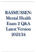 Rasmussen NUR2407 Pharmacology Exam 1 / NUR 2407 Pharmacology Exam 1 Latest Updated 2022 / 2023