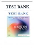 Test Bank For Introduction to Critical Care Nursing 8th Edition by Mary Lou Sole; Deborah Goldenberg Klein; Marthe J. Moseley 9780323641937 Chapter 1-31 latest  Complete Guide. 2024