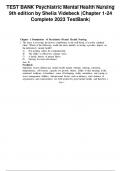 TEST BANK Psychiatric Mental Health Nursing 9th edition by Shelia Videbeck |Chapter 1-24 Complete 2023 TestBank| Chapter 1 Foundations of Psychiatric–Mental Health Nursing 1. The nurse is assessing the factors contributing to the well-being of a newly adm